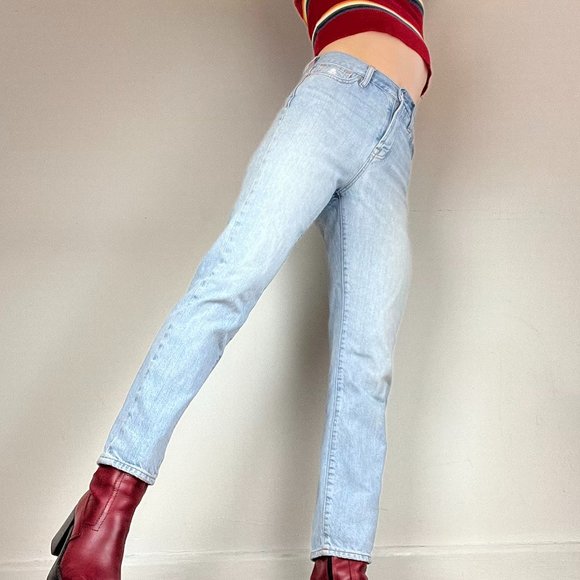 Madewell Straight Leg Jeans - Waist 25 - High Rise - Light Wash - Picture 1 of 6